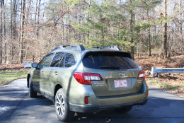 Subaru got rid of the boxy rear end. It's the boldest-looking Outback in memory. (WTOP/Mike Parris)