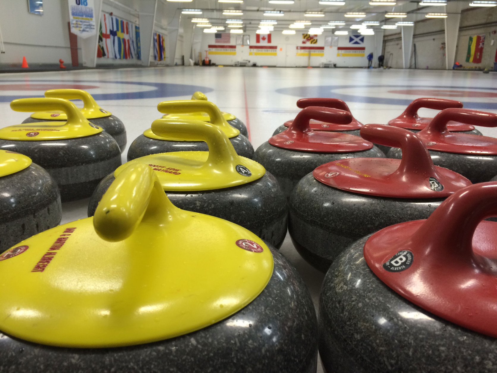 The Potomac Curling Club is a modest facility, but has over 300 full-time members and offers weekly instruction to new players. (WTOP/Noah Frank)