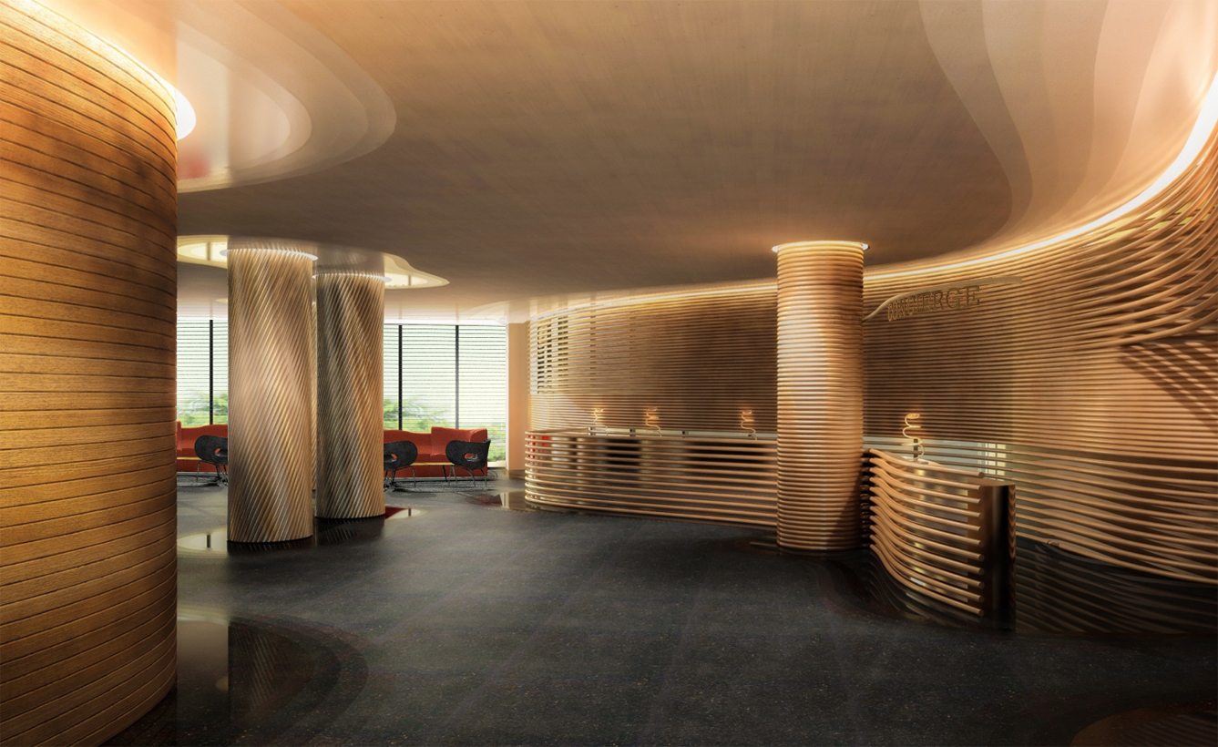 A rendering of the lobby at The Watergate Hotel. (Courtesy Euro Capital Properties)