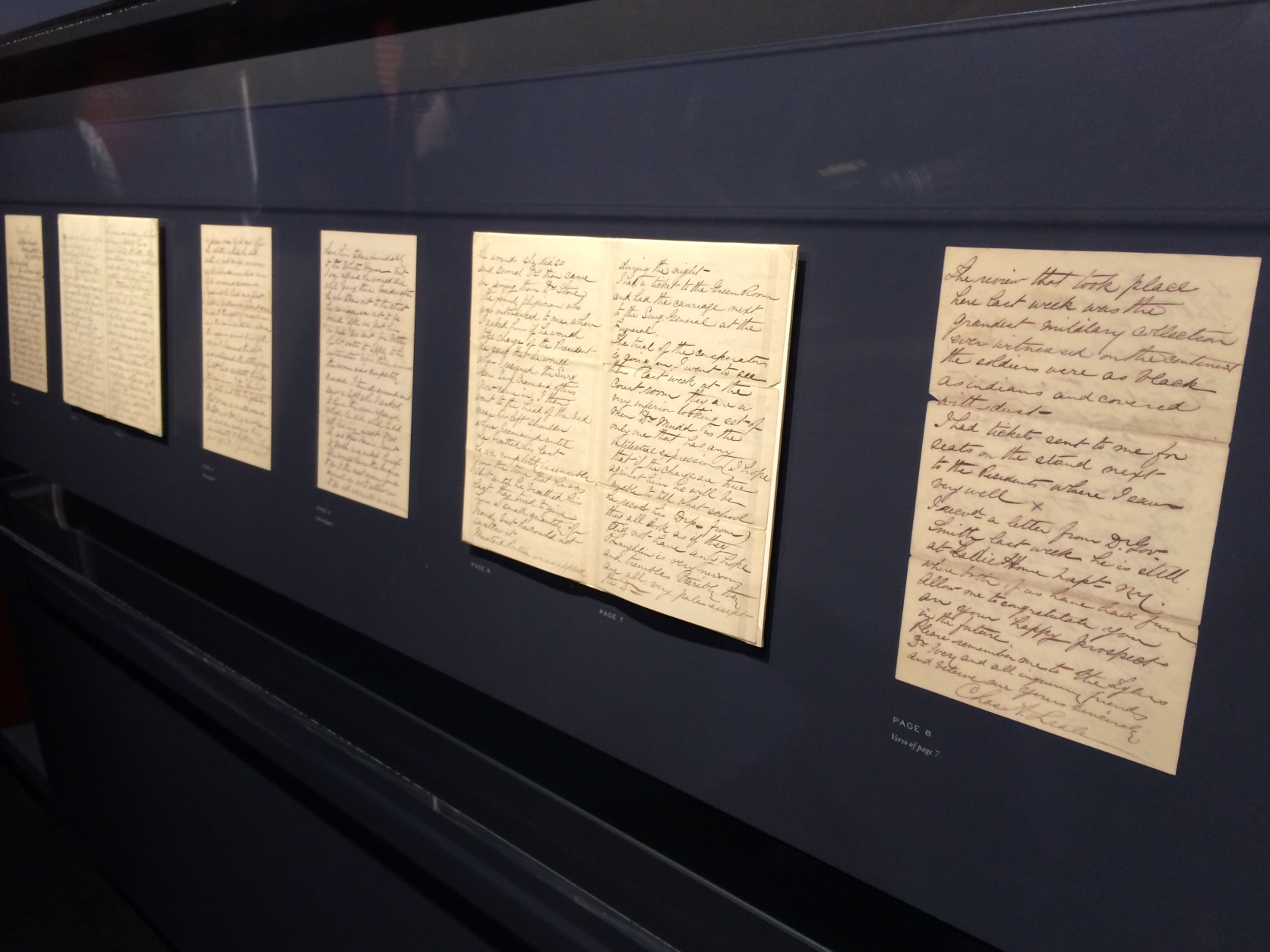 A letter from Dr. Charles Leale, the first doctor to attend to President Abraham Lincoln will be on display. (WTOP/Nick Iannelli )