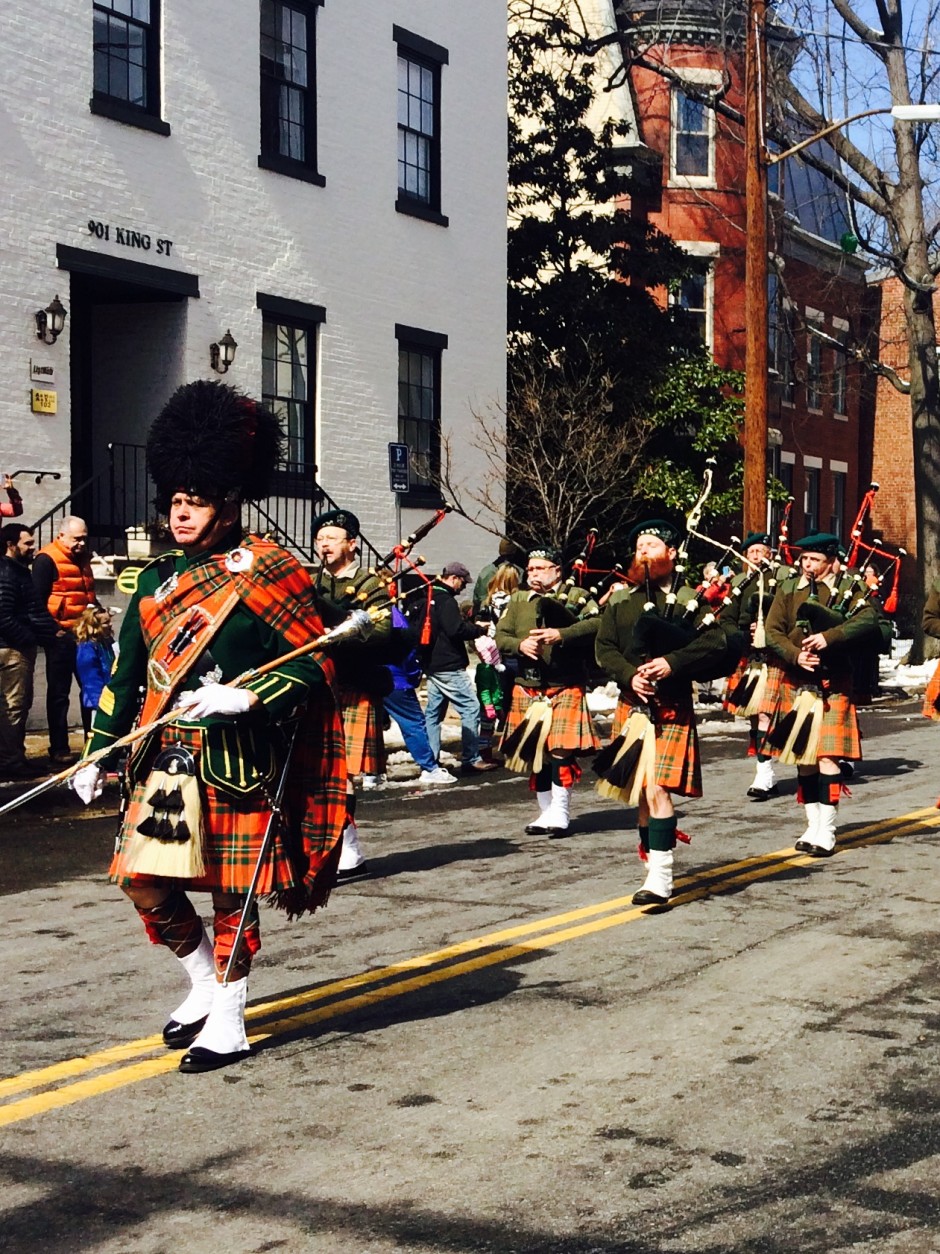 On Saturday, a crowd gathered in Alexandria for an early St. Patrick's Day celebration.