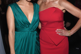 Sophia Bush (L) and Connie Britton attend the Yahoo News/ABC News White House Correspondents' dinner reception pre-party at the Washington Hilton on Saturday, April 25, 2015 in Washington, DC. (Photo by Dimitrios Kambouris/Getty Images for Yahoo)