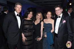 (L-R) Adam Diamond, Garance Franke-Ruta, Megan Liberman, Kathy Savitt, and Olivier Knox attend the Yahoo News/ABC News White House Correspondents' dinner reception pre-party at the Washington Hilton on Saturday, April 25, 2015 in Washington, DC. (Photo by Andrew H. Walker/Getty Images for Yahoo)