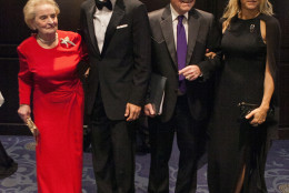 WASHINGTON, DC - APRIL 25:  (L-R) Madeleine Albright, Tim Daly, Bob Schieffer, and Tea Leoni attend the 101st Annual White House Correspondents' Association Dinner at the Washington Hilton on April 25, 2015 in Washington, DC.  (Photo by Teresa Kroeger/Getty Images)