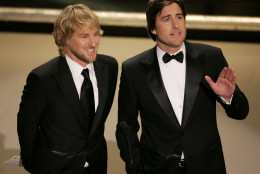 Actors Owen Wilson, left, and Luke Wilson make an Oscar presentation for best live action short at the 78th Academy Awards Sunday, March 5, 2006, in Los Angeles. (AP Photo/Mark J. Terrill)