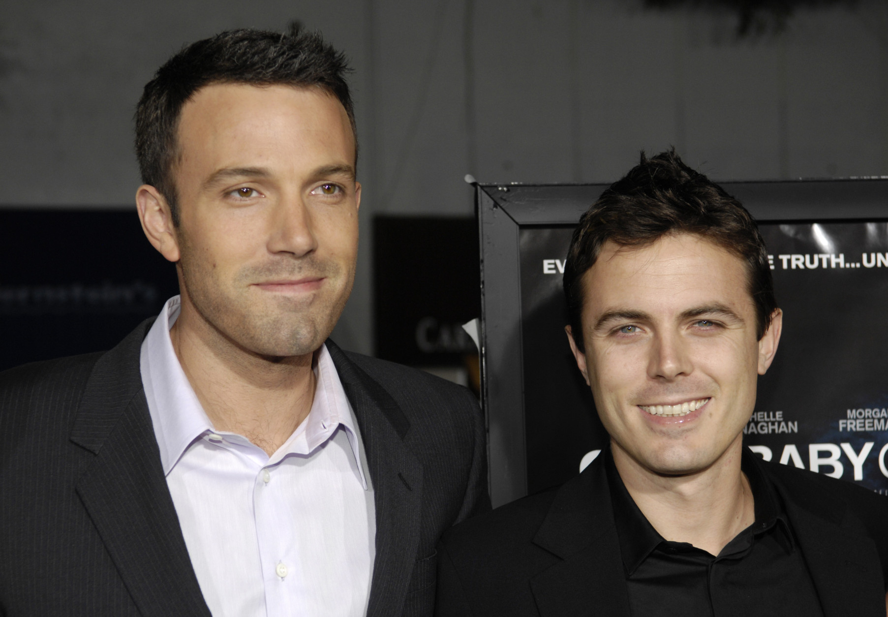"Gone Baby Gone" director Ben Affleck, left, and his brother, cast member Casey Affleck, pose together at the Los Angeles premiere of the film, Monday, Oct. 8, 2007. (AP Photo/Chris Pizzello)