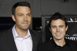 "Gone Baby Gone" director Ben Affleck, left, and his brother, cast member Casey Affleck, pose together at the Los Angeles premiere of the film, Monday, Oct. 8, 2007. (AP Photo/Chris Pizzello)