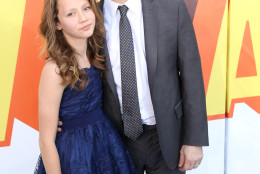 Iris Apatow, left, and Judd Apatow arrive at the MTV Movie Awards at the Nokia Theatre on Sunday, April 12, 2015, in Los Angeles. (Photo by Matt Sayles/Invision/AP)