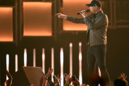 Cole Swindell performs at the 50th annual Academy of Country Music Awards at AT&amp;T Stadium on Sunday, April 19, 2015, in Arlington, Texas. (Photo by Chris Pizzello/Invision/AP)