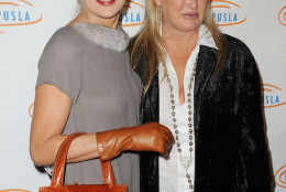 Sharon Stone, at left, and her sister, Kelly Stone attend Lupus LA's Hollywood Bag Ladies Luncheon at the Beverly Wilshire Hotel on Thursday, Nov. 1, 2012, in Beverly Hills, Calif. (Photo by Katy Winn/Invision/AP)
