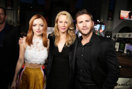 Francesca Eastwood, Alison Eastwood and Scott Eastwood seen at the Twentieth Century Fox Premiere of "The Longest Ride" held at TCL Chinese Theatre on Monday, April 6, 2015, in Hollywood. (Photo by Eric Charbonneau/Invision for Twentieth Century Fox/AP Images)