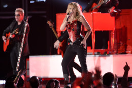Miranda Lambert performs at the 50th annual Academy of Country Music Awards at AT&amp;T Stadium on Sunday, April 19, 2015, in Arlington, Texas. (Photo by Chris Pizzello/Invision/AP)