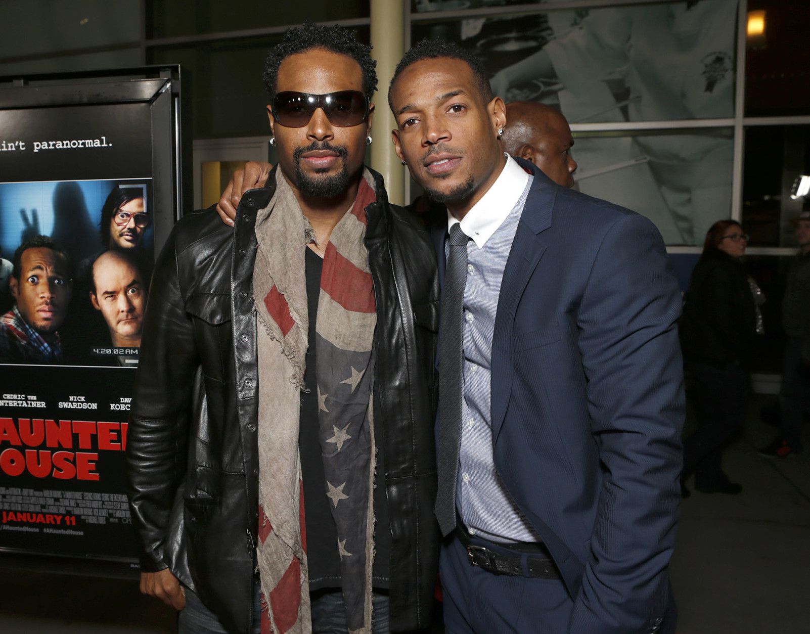 Shawn Wayans and Marlon Wayans attend the premiere of "A Haunted House" at the Arclight Hollywood on Thursday, Jan. 3, 2013, in Los Angeles. (Photo by Todd Williamson/Invision/AP)