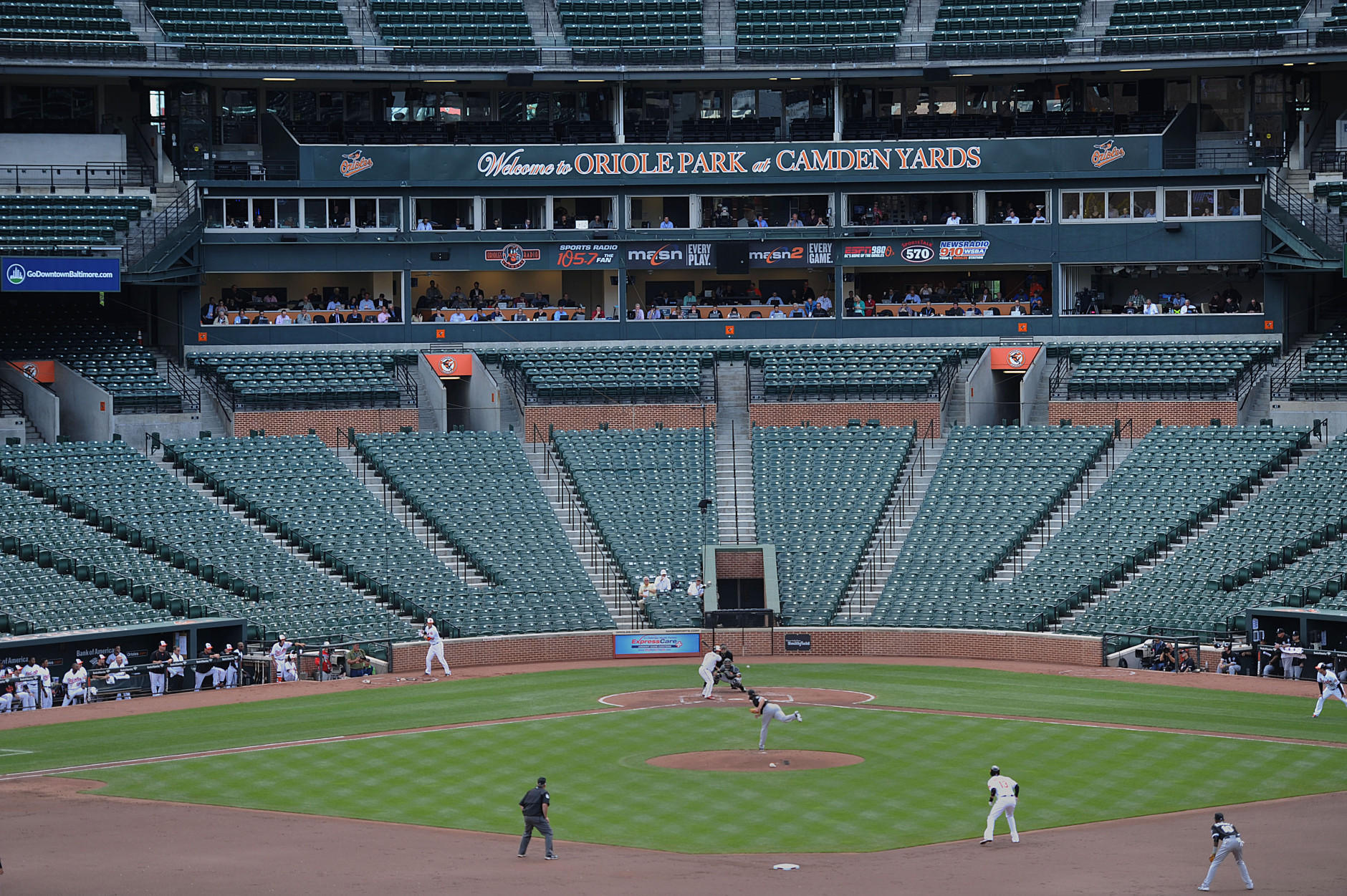 White Sox at Orioles: A ticktock of the game with no fans (w/photo