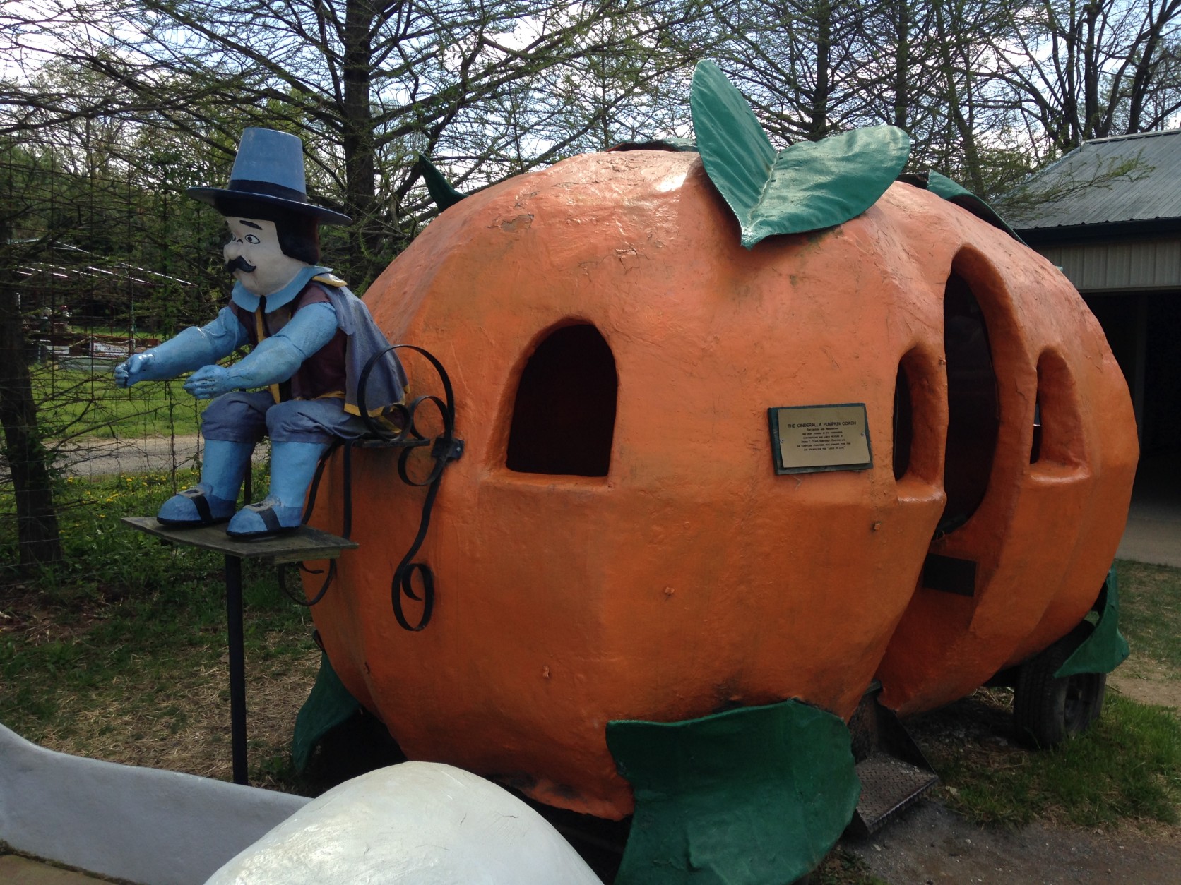 In 2004, the Pumpkin Coach became the first item from the closed theme park to be moved to Clark's Elioak Farm. (WTOP/Michelle Basch)