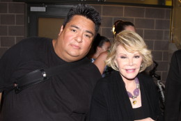 Locally based celebrity photographer Mark Wilkins says he thinks the nation's capital is one of the top three or four cities in the country for stargazing. Here he poses with Joan Rivers. (Courtesy Mark Wilkins)