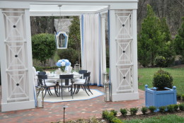 The patio at the 2015 DC Design House was designed by Skip Sroka of Skora Design Incorporated in Northwest D.C. (WTOP/Rachel Nania) 