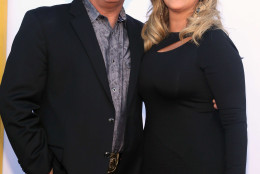 Garth Brooks, left, and Trisha Yearwood arrive at the 50th annual Academy of Country Music Awards at AT&amp;T Stadium on Sunday, April 19, 2015, in Arlington, Texas. (Photo by Jack Plunkett/Invision/AP)