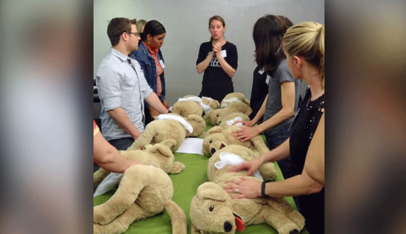 Class demonstrates the power of CPR for pets
