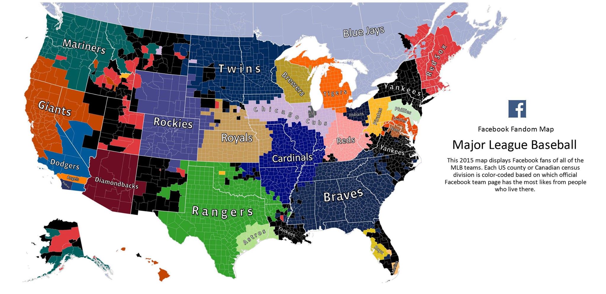 Where do Nationals, Orioles fans really live? Facebook maps out MLB fan bases