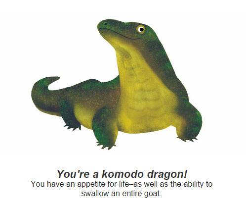 Are you a komodo dragon? (Via Google)