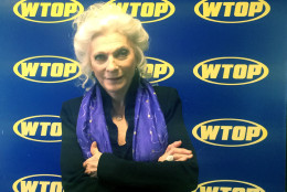 Judy Collins visits the Glass Enclosed Nerve Center. (WTOP/Jason Fraley)
