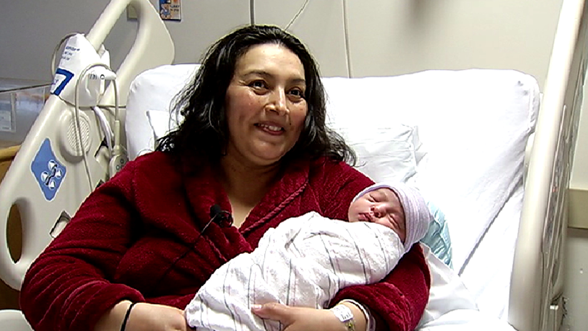 Police say mom and baby are doing fine and finally made it to Holy Cross Hospital. (Courtesy NBC Washington)