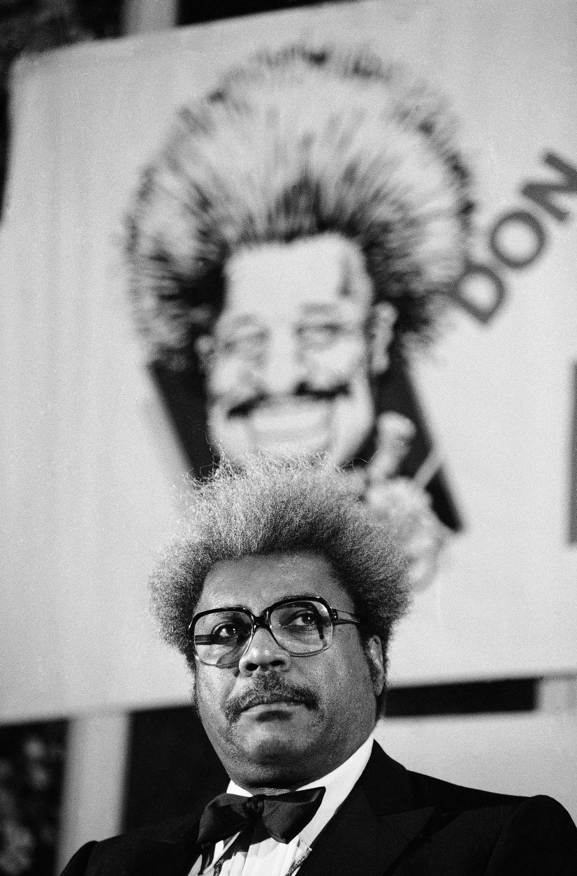 Don King productions stages Las Vegas heavyweight fights on June 15, 1985  at the Riviera Hotel. (AP Photo/Marty Lederhandler)