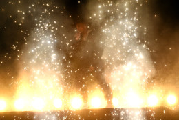 Kanye West performs at the Billboard Music Awards at the MGM Grand Garden Arena on Sunday, May 17, 2015, in Las Vegas. (Photo by Chris Pizzello/Invision/AP)