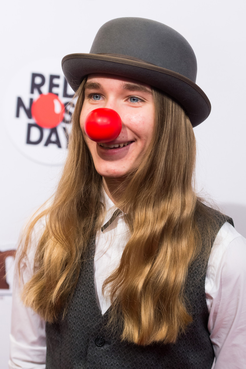 Sawyer Fredericks attends NBC's Red Nose Day entertainment charity event at The Hammerstein Ballroom on Thursday, May 21, 2015, in New York. (Photo by Charles Sykes/Invision/AP)