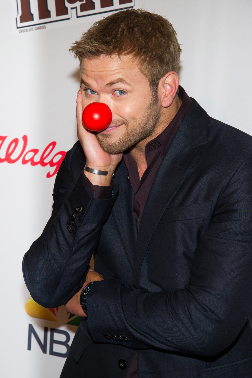 Kellan Lutz attends NBC's Red Nose Day entertainment charity event at The Hammerstein Ballroom on Thursday, May 21, 2015, in New York. (Photo by Charles Sykes/Invision/AP)