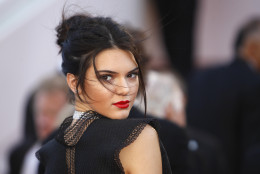 Model Kendall Jenner poses for photographers as she arrives for the screening of the film Youth at the 68th international film festival, Cannes, southern France, Wednesday, May 20, 2015. (AP Photo/Lionel Cironneau)