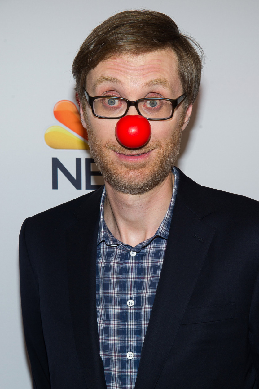 Stephen Merchant attends NBC's Red Nose Day entertainment charity event at The Hammerstein Ballroom on Thursday, May 21, 2015, in New York. (Photo by Charles Sykes/Invision/AP)
