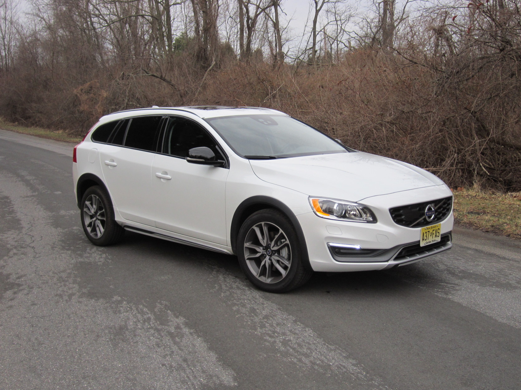 The V60 Cross Country sits higher than the regular V60 wagon and has a more rugged look.  (WTOP/Mike Parris)