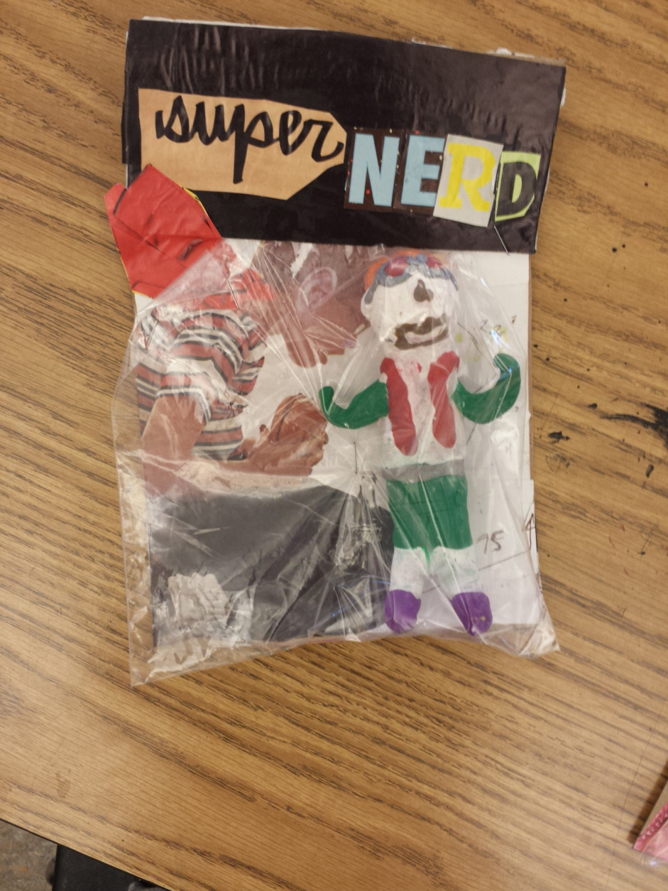 An action figure as part of the "Unlikely Heroes" class at Capitol Hills Arts Workshop. (Courtesy Kate DeCiccio)