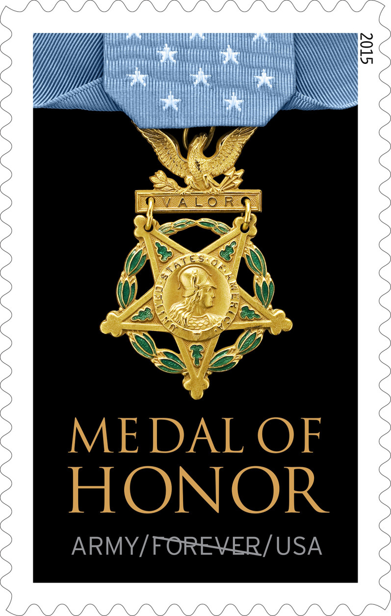 The Army Medal of Honor Forever Stamp. (USPS)
