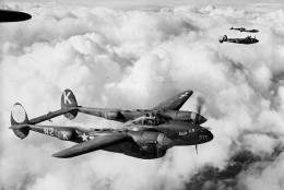 Lockheed P-38J-10-LO Lightning "Betty A III" and "Mim." (Credit United States Army Air Forces)