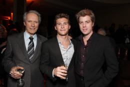 BEVERLY HILLS, CA - DECEMBER 03:**EXCLUSIVE** Director Clint Eastwood, Scott Eastwood and Kyle Eastwood at Warner Bros. Pictures Los Angeles Premiere of 'Invictus' on December 03, 2009 at the Academy of Motion Picture Arts &amp; Sciences in Beverly Hills, California. (Photo by Eric Charbonneau/Invision/AP Images)