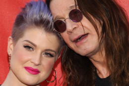 Kelly Osborne, left, and Ozzy Osbourne attend the 10th annual MusiCares MAP Fund Benefit Concert at Club Nokia on Monday, May 12, 2014 in Los Angeles. (Photo by Paul A. Hebert/Invision/AP)