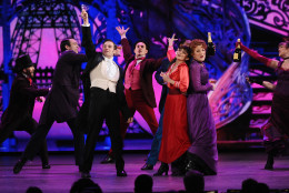 Vaness Hudgens, second right, Victoria Clark, right, and The cast of Gigi perform at the 69th annual Tony Awards at Radio City Music Hall on Sunday, June 7, 2015, in New York. (Photo by Charles Sykes/Invision/AP)
