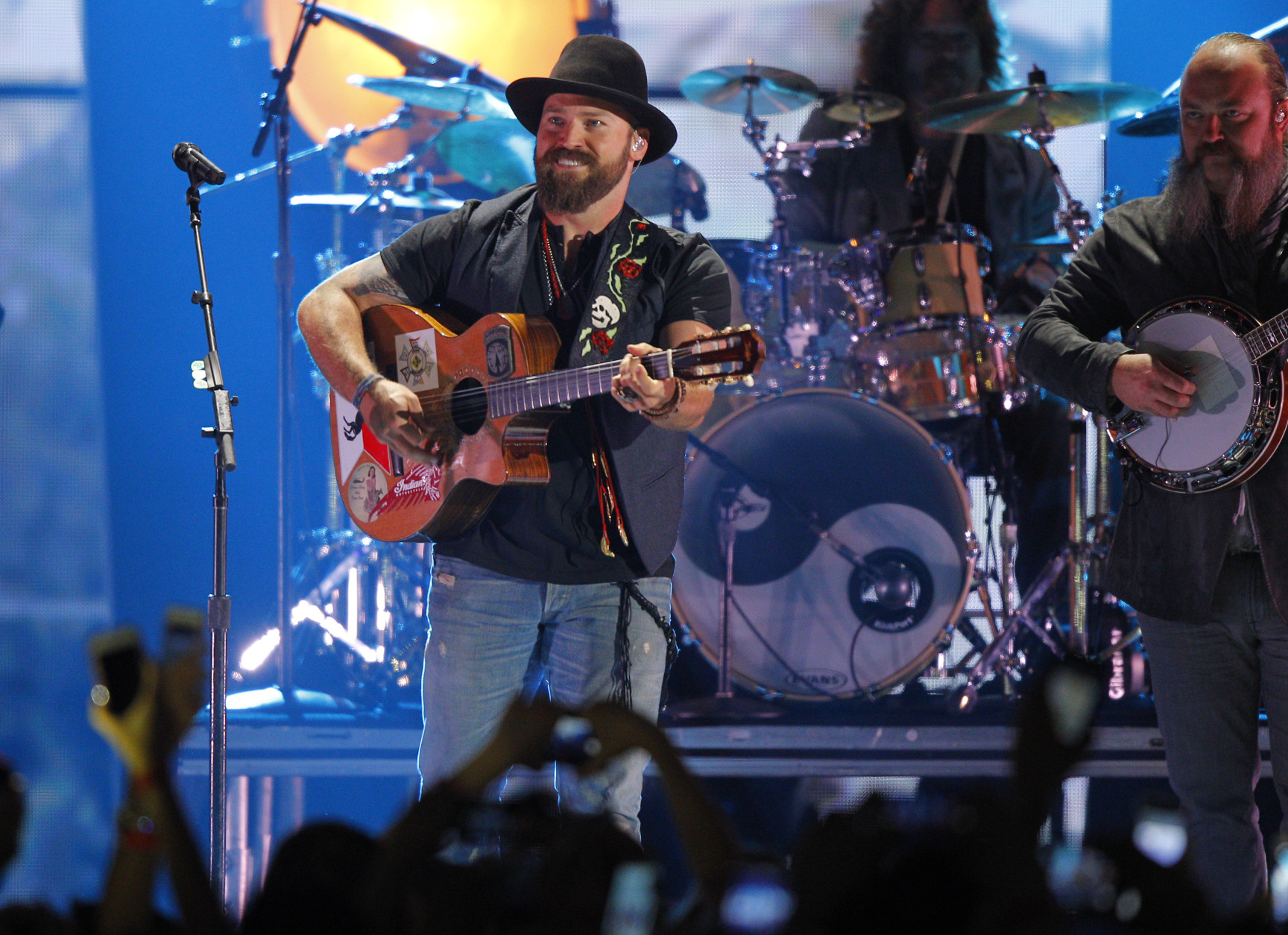 Zac Brown, of Zac Brown Band, performs at the CMT Music Awards at Bridgestone Arena on Wednesday, June 10, 2015, in Nashville, Tenn. (Photo by Wade Payne/Invision/AP)