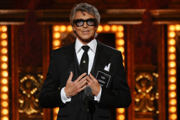 Tommy Tune presents the award for best direction of a musical at the 69th annual Tony Awards at Radio City Music Hall on Sunday, June 7, 2015, in New York. (Photo by Charles Sykes/Invision/AP)
