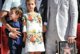 Matthew McConaughey, right, and his wife Camila Alves, with children, from left, Livingston Alves McConaughey, Levi Alves McConaughey, and Vida Alves McConaughey attend the ceremony honoring Matthew McConaughey With A Star On The Hollywood Walk Of Fame on Monday, Nov 17, 2014, in Los Angeles (Photo by Richard Shotwell/Invision/AP)