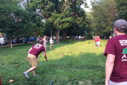 Bocce has become such a popular rec sport in D.C., it has begun to spread around the country. (WTOP/Noah Frank)