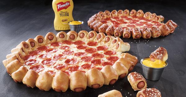 Pizza Hut introduces hot dog pizza crust