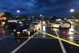 Police are investigating a shooting at a Target store on North Frederick Road in Germantown. (WTOP/Mike Murillo)