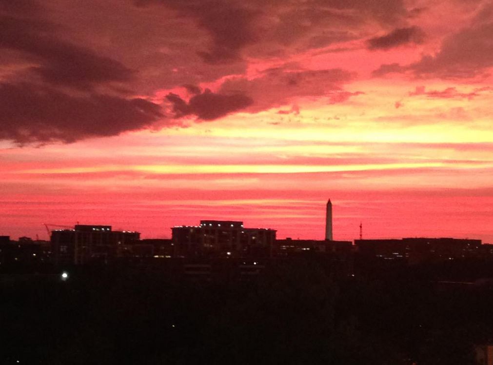 Photos: Stunning sunset follows storms