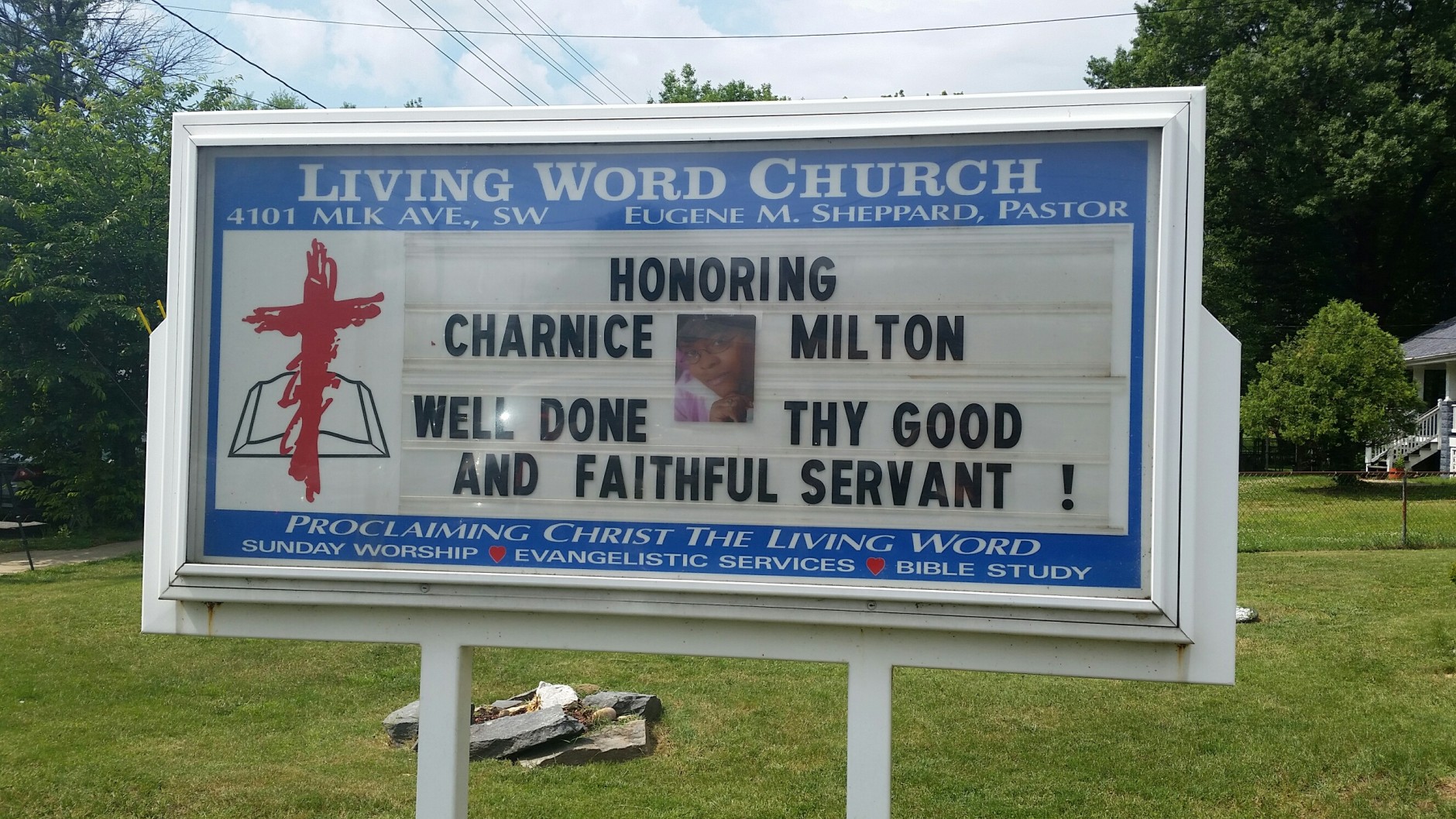 On Saturday, a funeral was held for a local community reporter who was gunned down on the streets of D.C. 27 year-old Charnice Milton was being used as a human shield when she was shot and killed in Southeast on the night of May 27 while returning home from covering a story. (WTOP/Kathy Stewart)