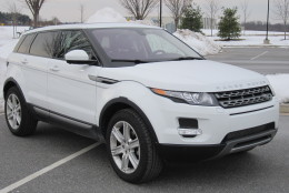With stand-out looks outside and a high-class comfortable interior, the Evoque makes a strong statement on the road.  (WTOP/Mike Parris)