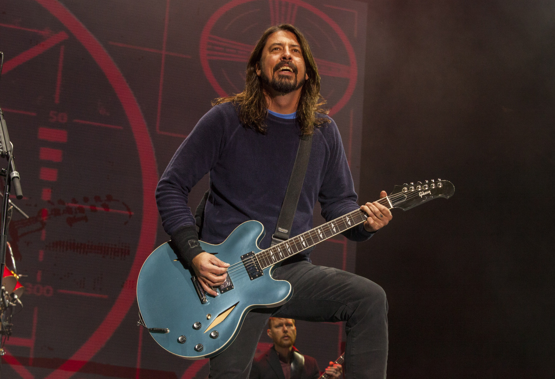 FILE - In this Nov. 2, 2014 file photo, Dave Grohl of the Foo Fighters performs at the Voodoo Music Experience in New Orleans. Grohl managed to finish a concert with a broken ankle, but he cant finish the Foo Fighters tour. The Foo Fighters announced Tuesday, June 16, 2015, that theyre canceling the rest of their European tour after Grohl was injured in fall on stage in Sweden on Friday, June 12.  (Photo by Barry Brecheisen/Invision/AP, File)